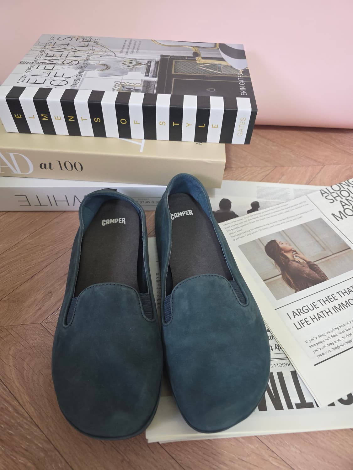 캠퍼 CAMPER 딥그린 스웨이드 슬립온 38 상품이미지1