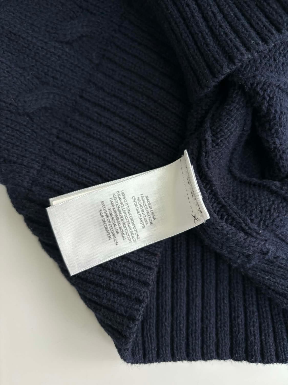 [M] 폴로 랄프로렌 케이블 코튼 니트 스웨터 상품이미지4