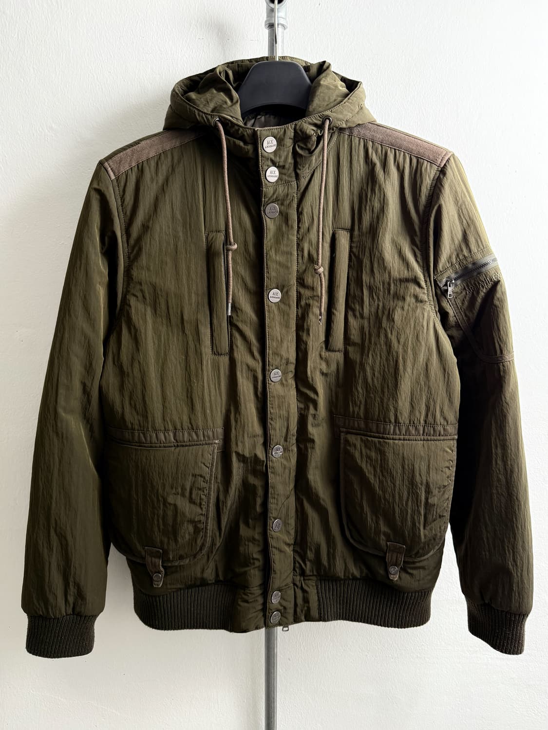 Armani Exchange Hooded Bomber Jacket 상품이미지1