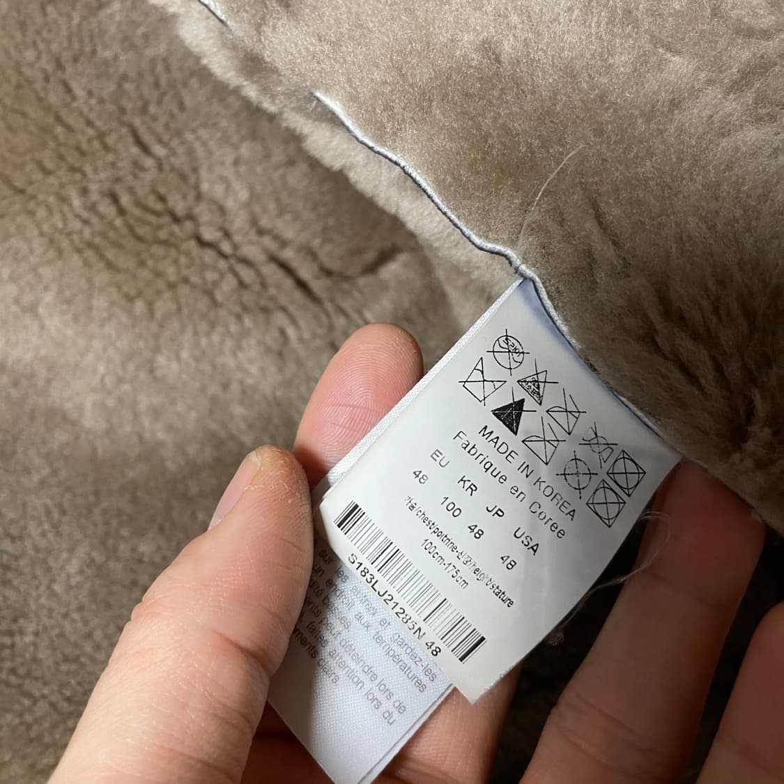 [48]18fw 솔리드옴므 백현 무스탕 상품이미지8