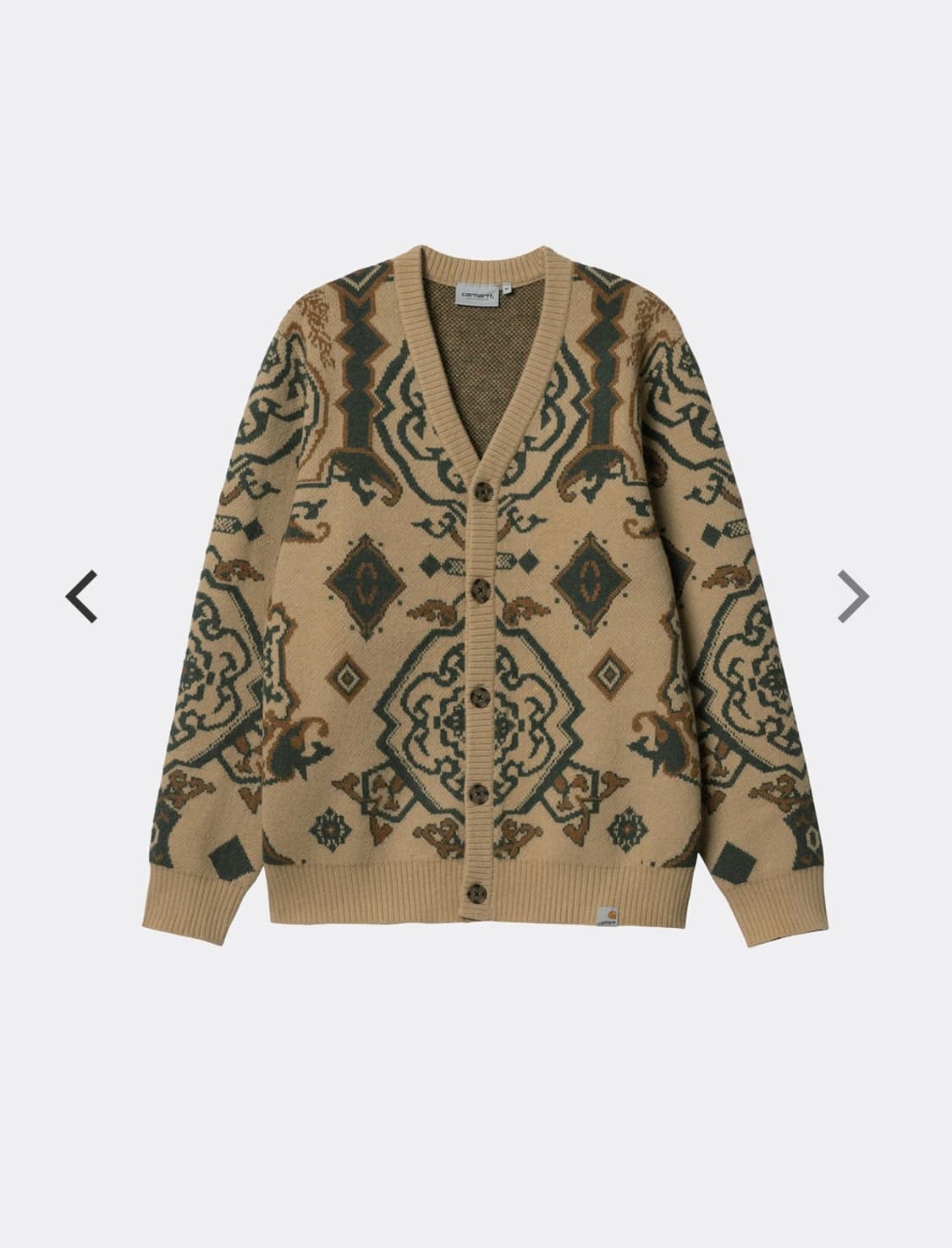 (L) 칼하트 wip VERSE CARDIGAN 가디건 더스티 브라운 상품이미지1