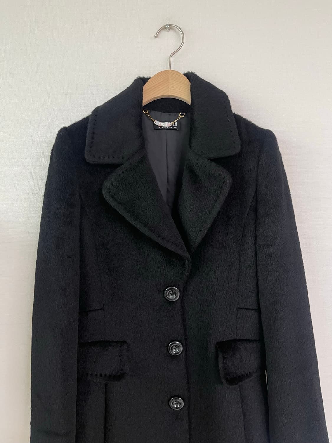 모르간 MORAN 수리 알파카 모헤어 혼방 울 코트 44 상품이미지2