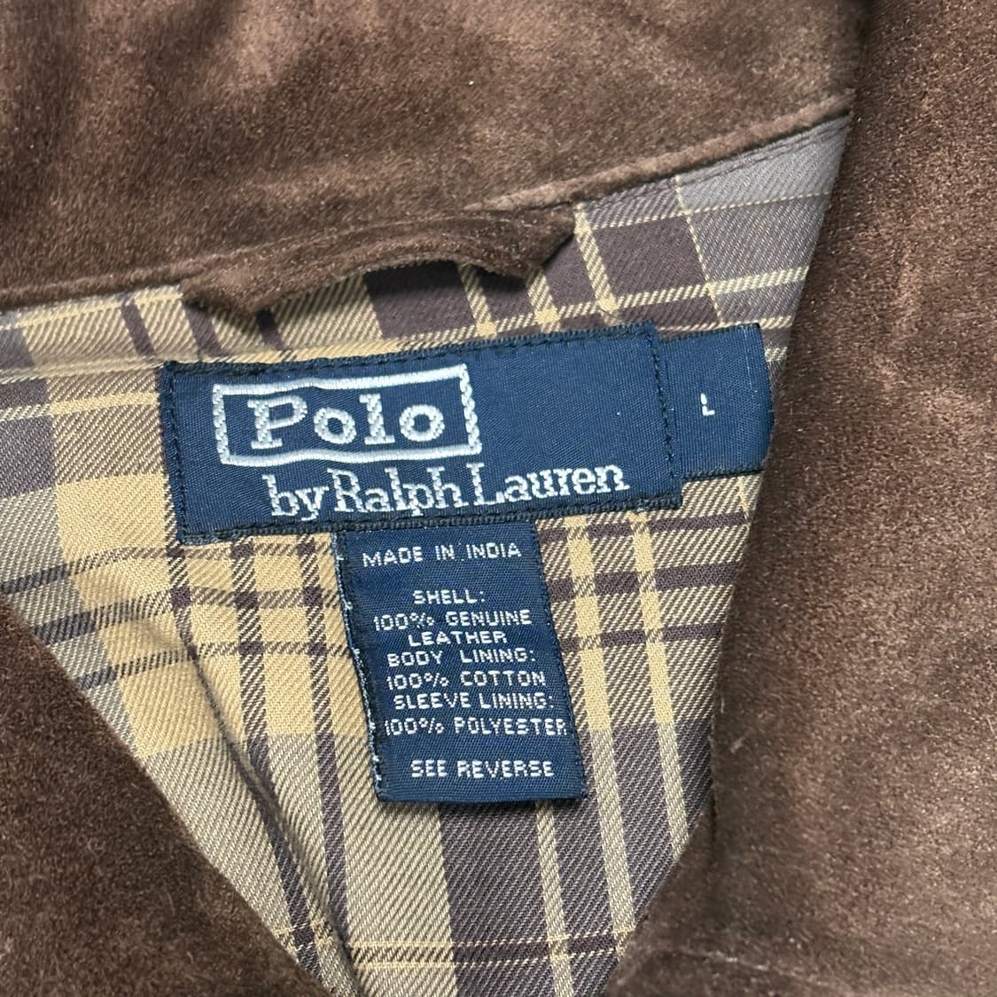 90s 폴로 스웨이드 하프코트 다크브라운 상품이미지4