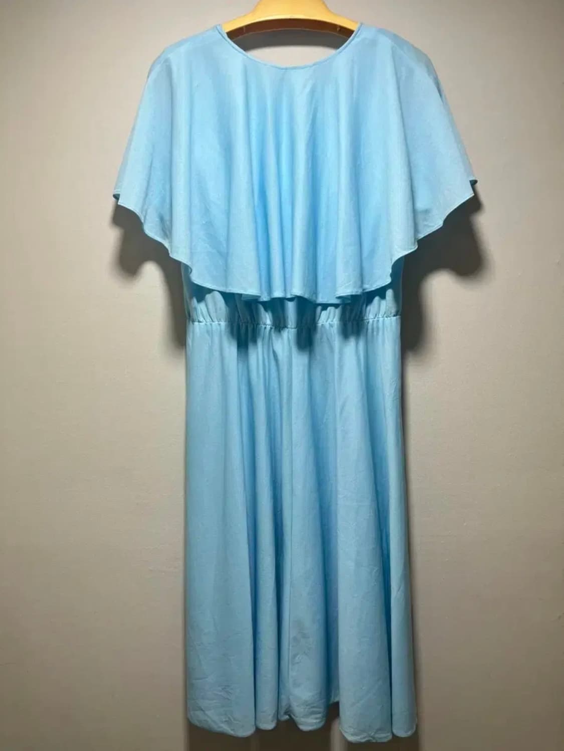 하늘 케이프 원피스 상품이미지2