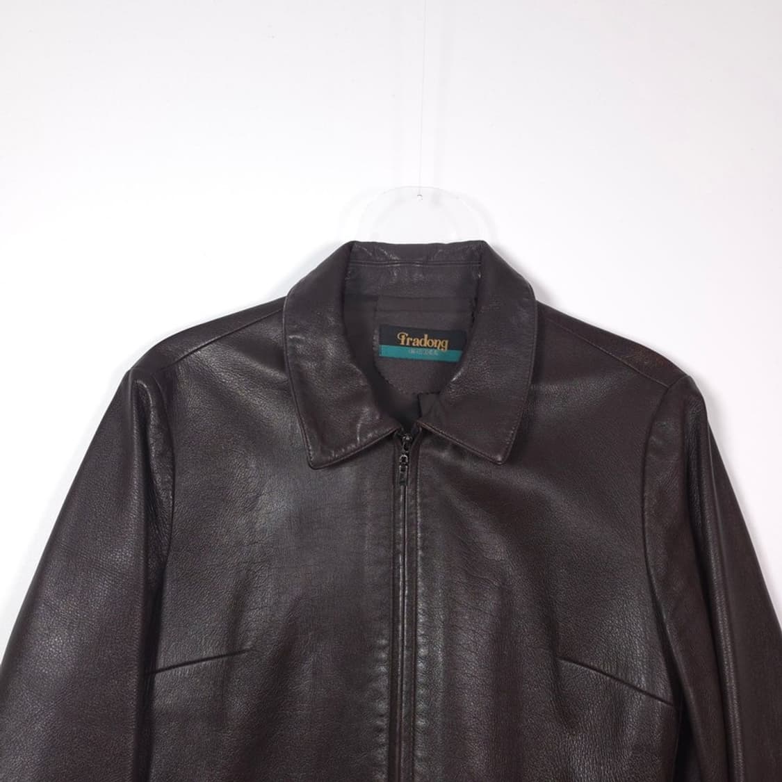 빈티지 딥브라운 리얼 램스킨 미니멀 집업 자켓 88 상품이미지3