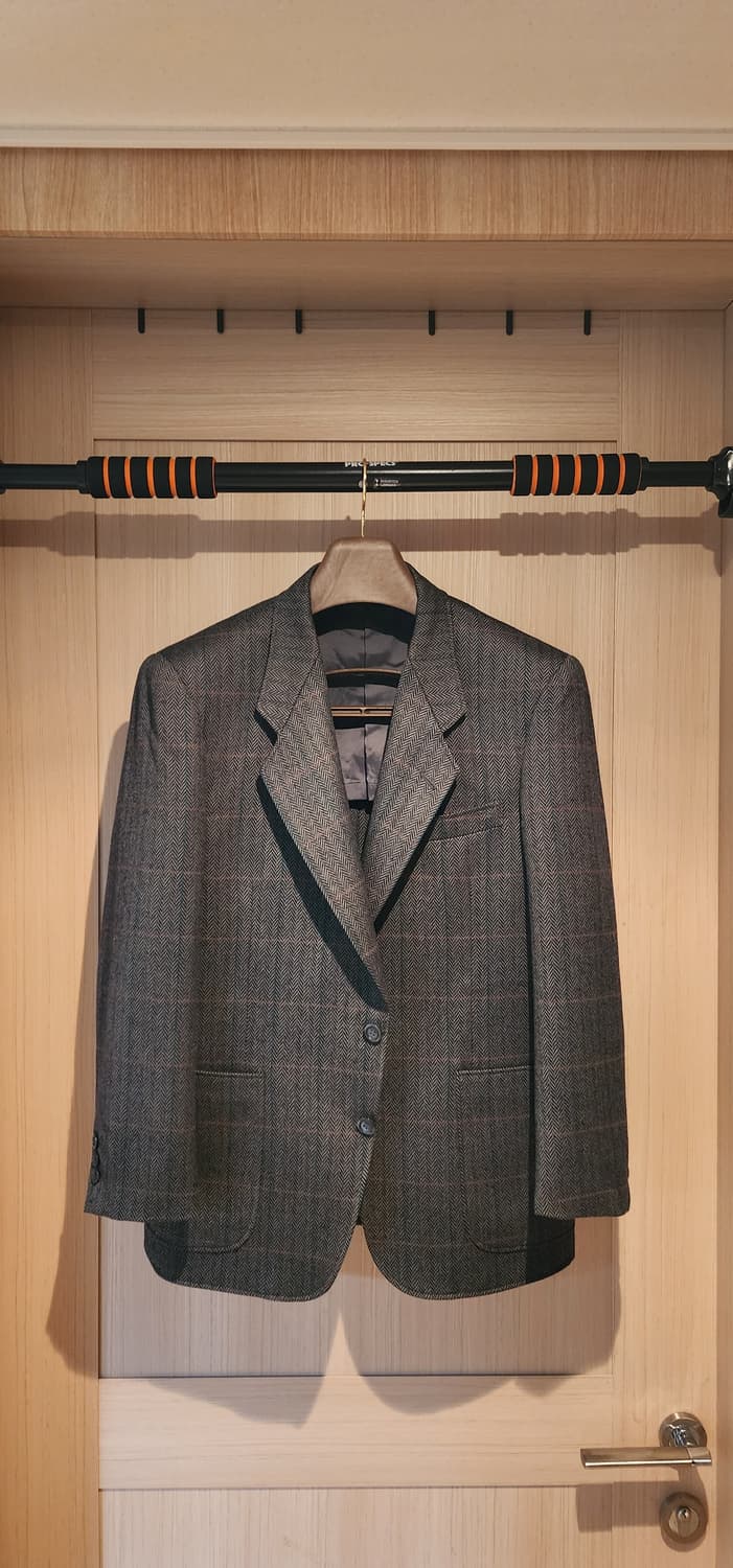 그레이 헤링본 모직자켓 M 상품이미지1