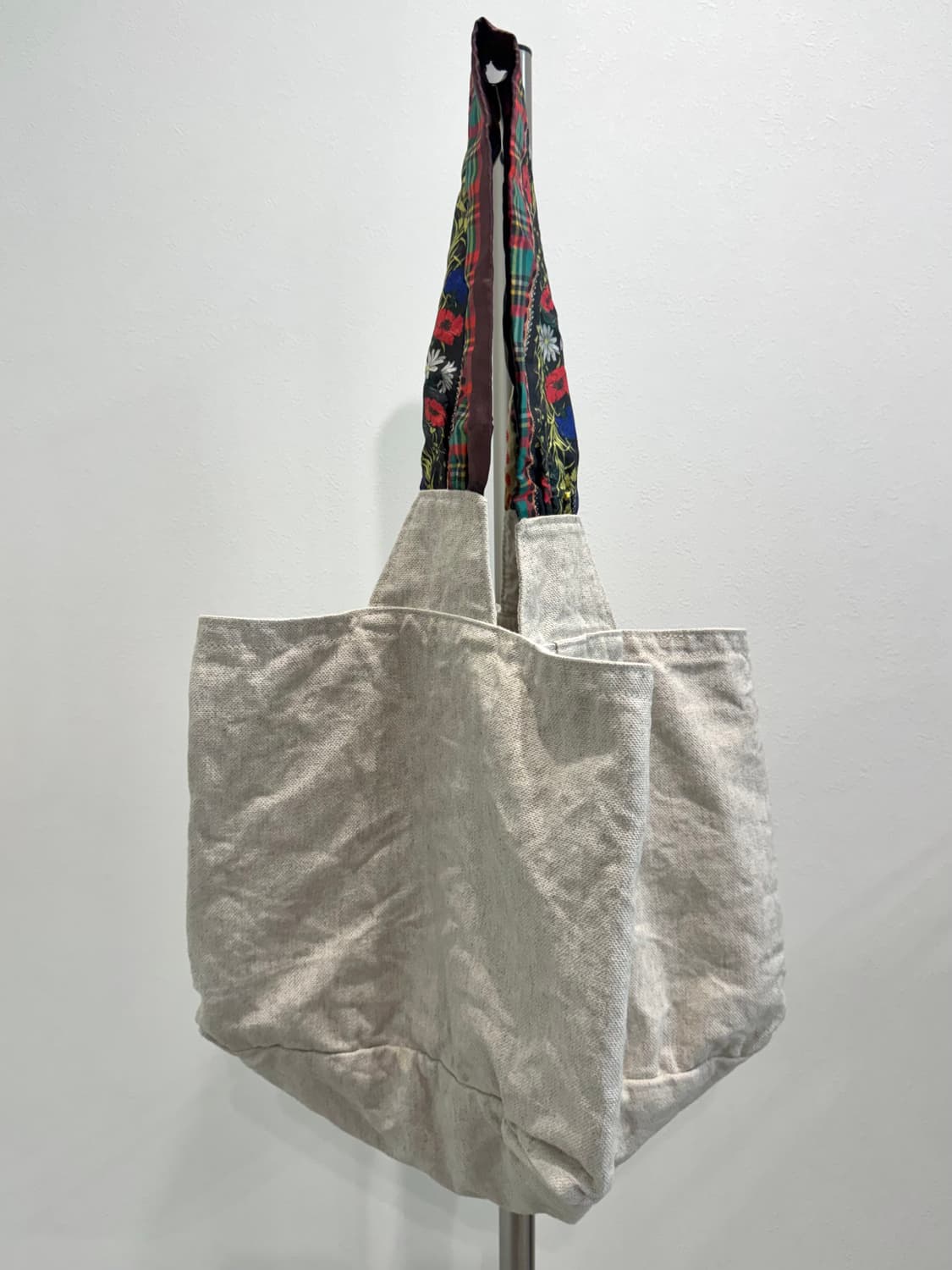 꼼데가르송 플라워 핸들 린넨 토트백 상품이미지3