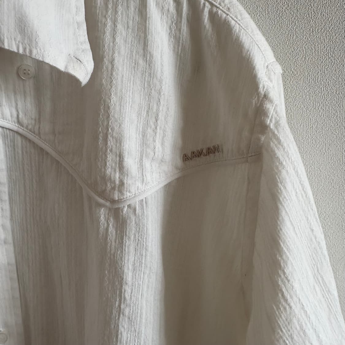 아캄 Western Cotton Shirts (White) - 2 상품이미지7
