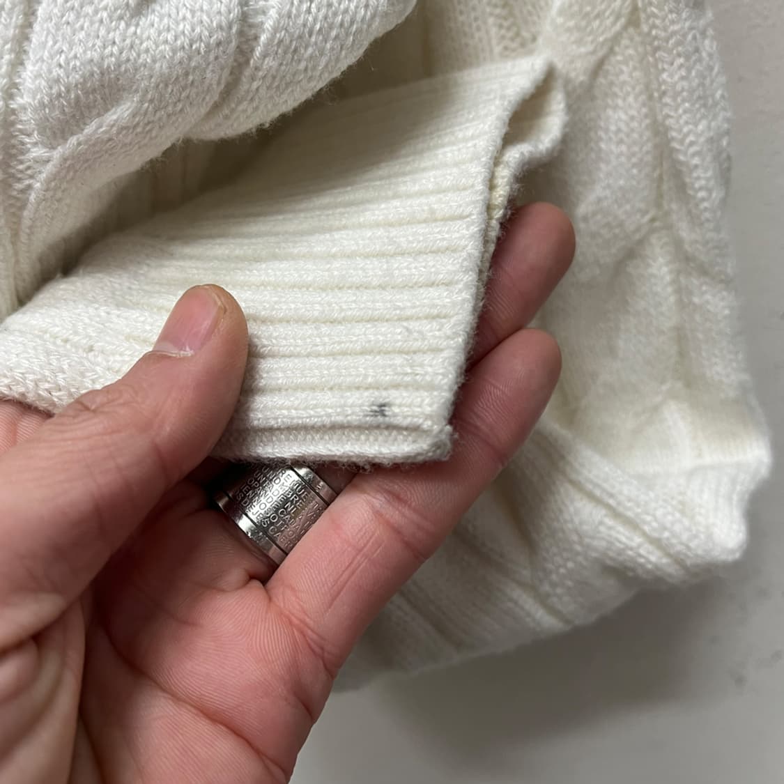 타미 진스 박시 센터 플래그 케이블 스웨터 S 상품이미지6