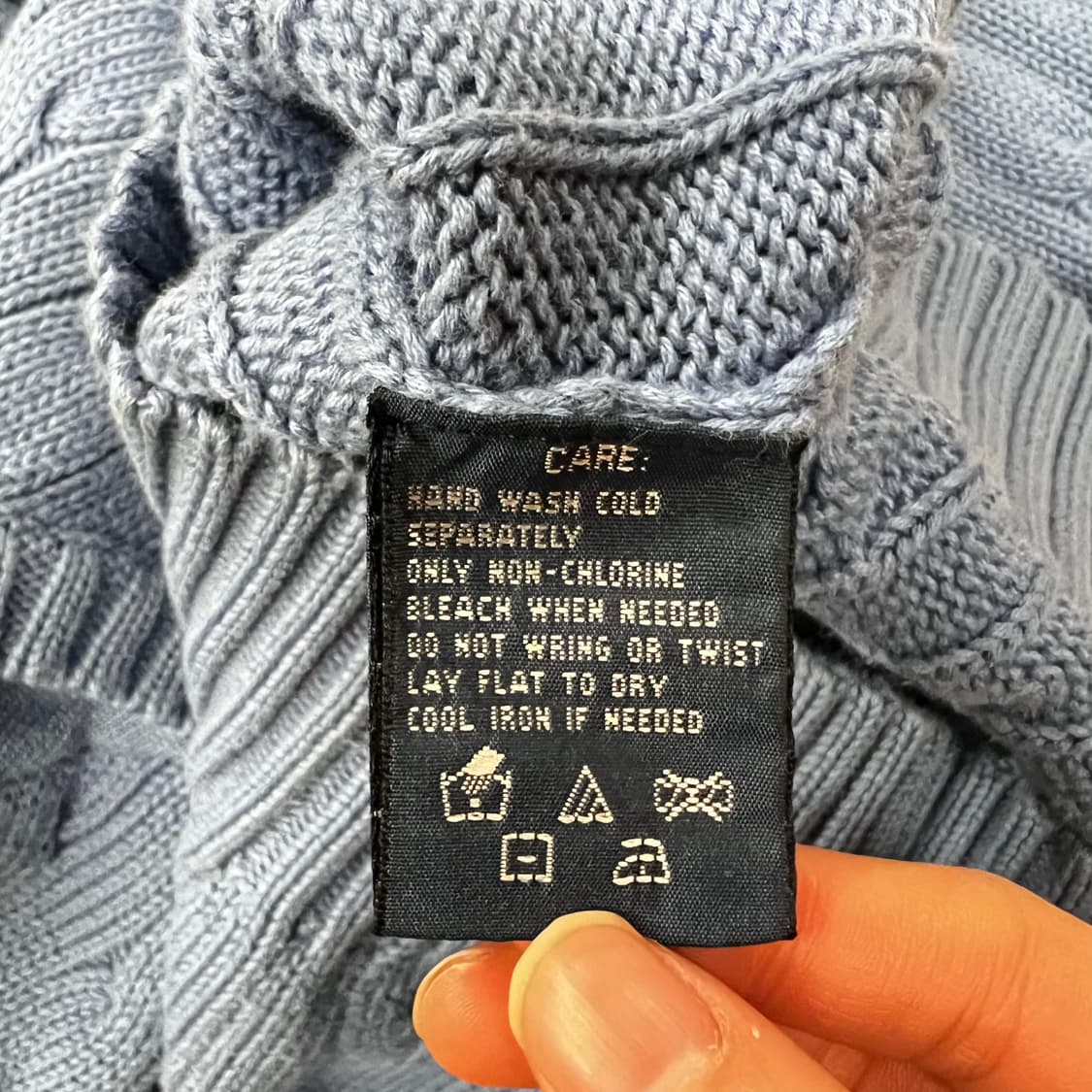 폴로 랄프로렌 스포츠 블루 하늘 니트 후드집업  상품이미지6