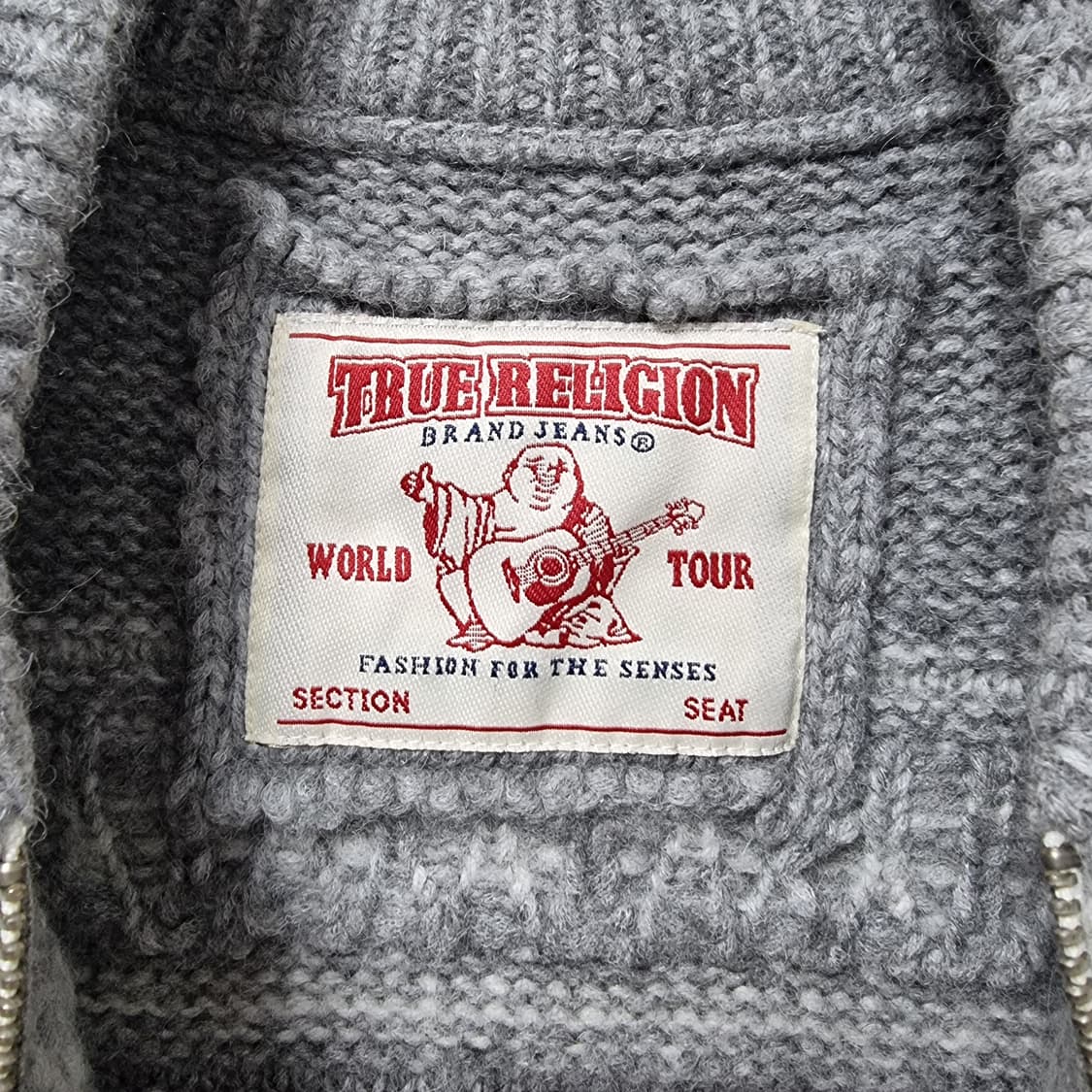 트루릴리젼 알파카 니트 집업 100 상품이미지4