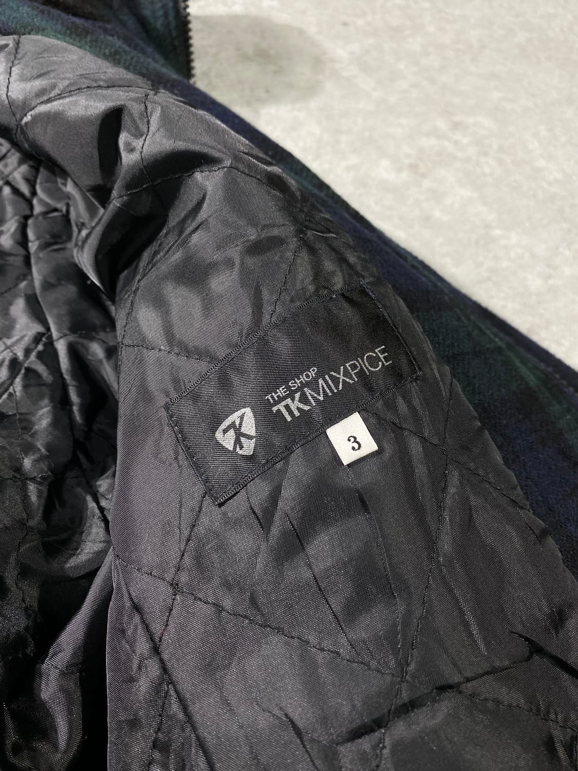 [L] TK MIXPICE 타케오 키쿠치 블랙와치 체크 울 후드 자켓 상품이미지7