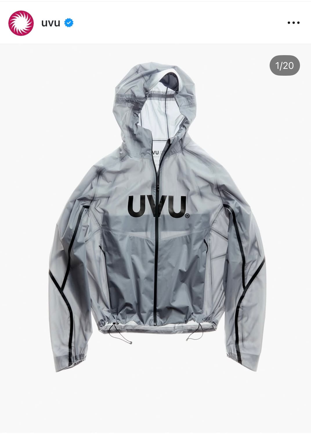 uvu 레인자켓 신상품 XXL 상품이미지2