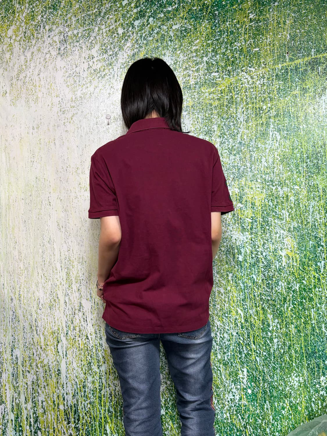 폴로 빅포니 치프키프 와인 버건디 반팔 카라 티셔츠 M 상품이미지4