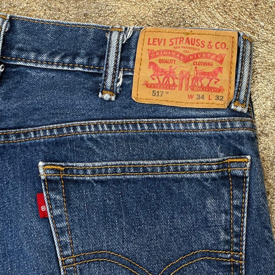 미국 빈티지 리바이스 517 부츠컷 청바지 데님팬츠 상품이미지9