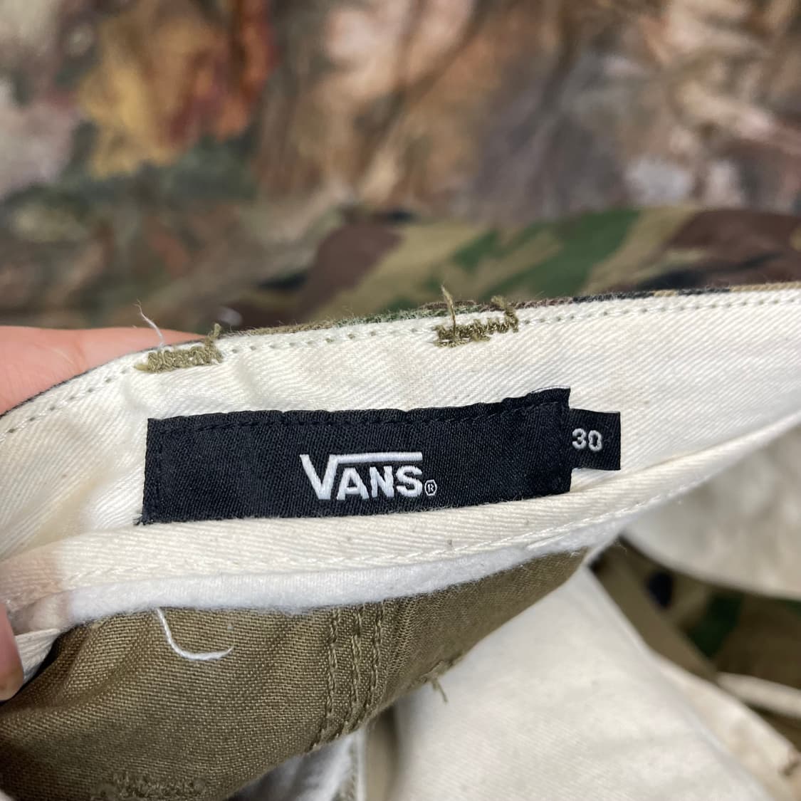 반스 빈티지 카모패턴 코튼조거팬츠 30 상품이미지4