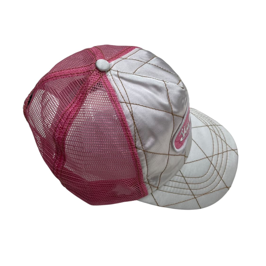 본더치 y2k 핑크 바비인형 화이트 새틴 볼캡 상품이미지7