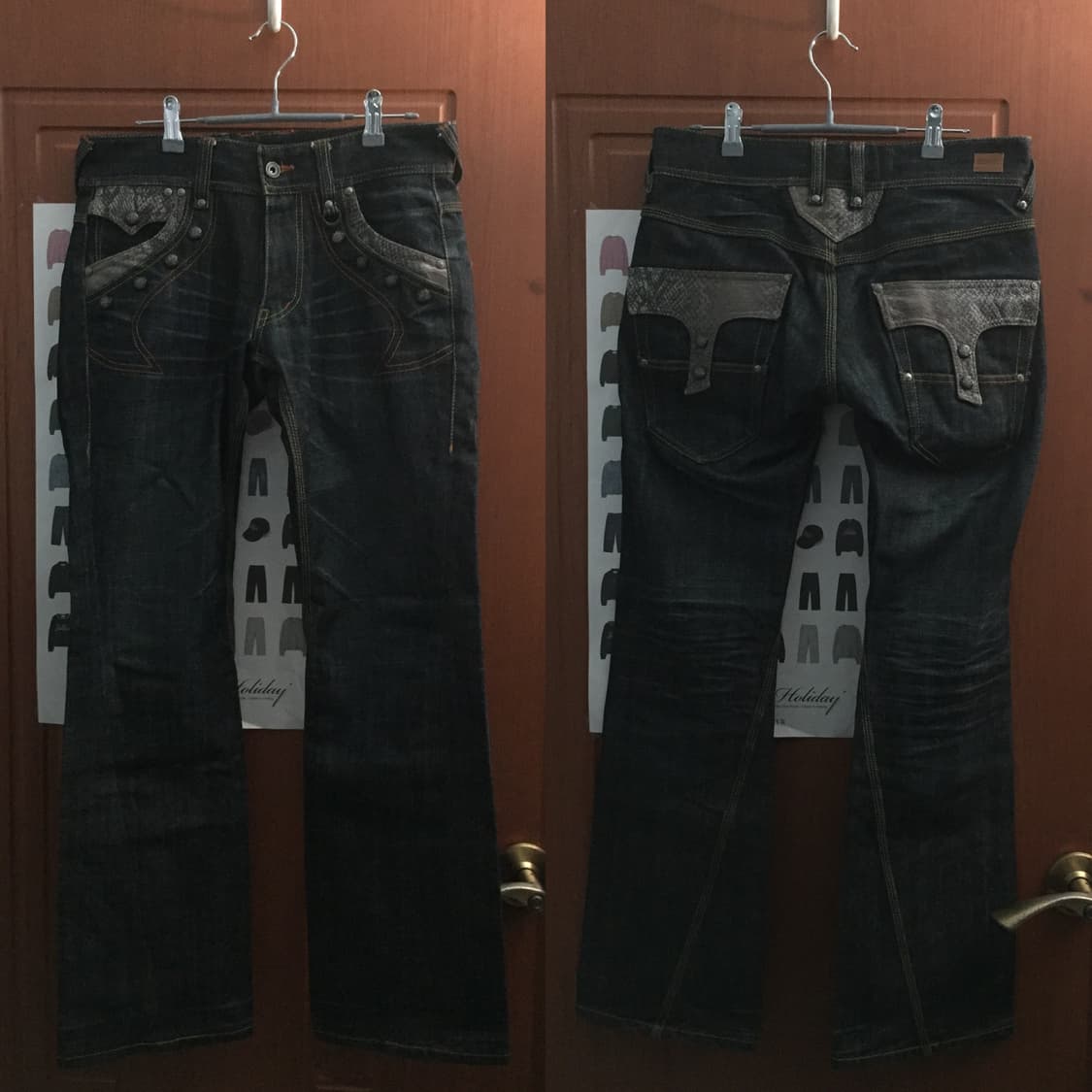 Nicole Club for Men python leather denim 상품이미지1