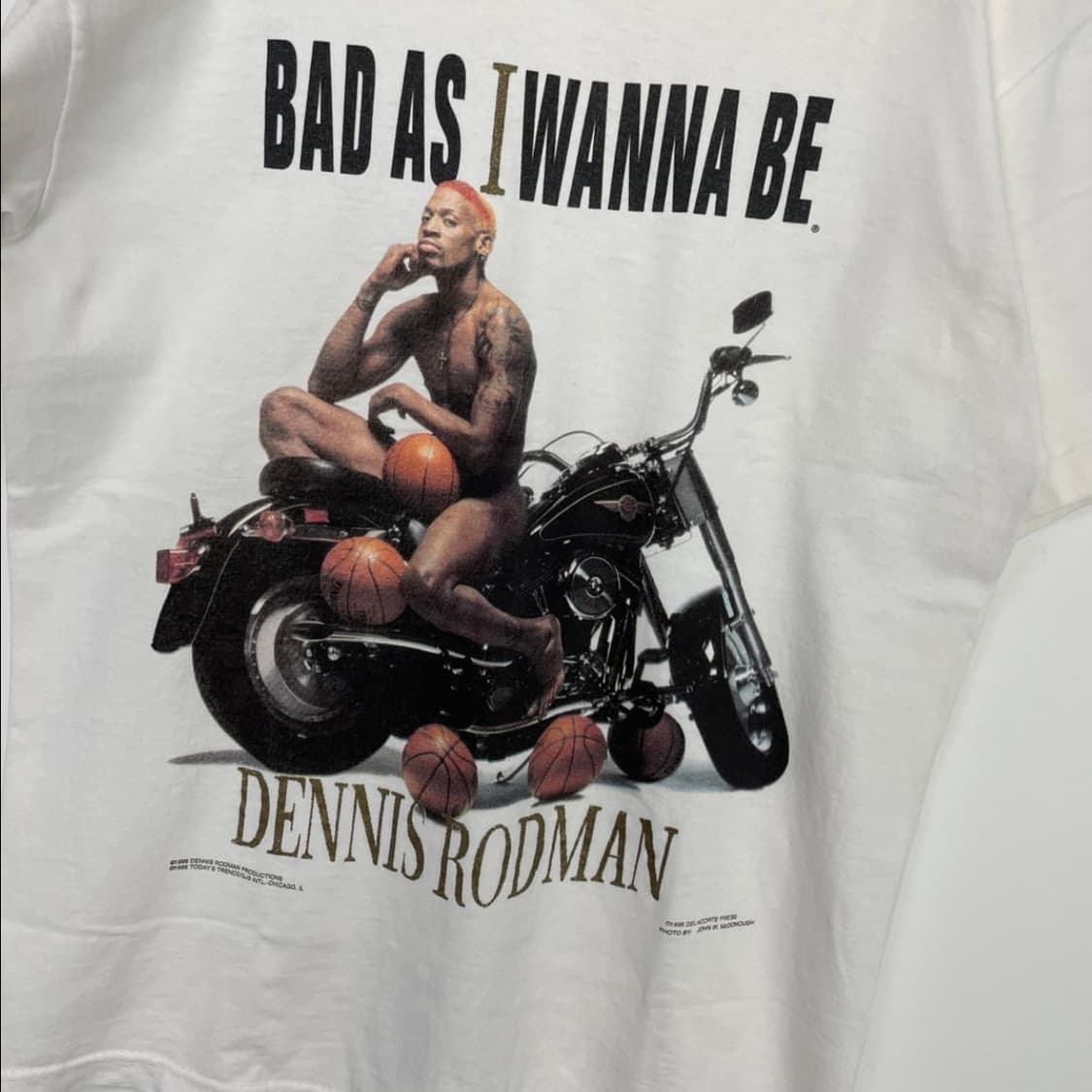 90s 빈티지 데니스 로드맨 프린팅 티셔츠 상품이미지4