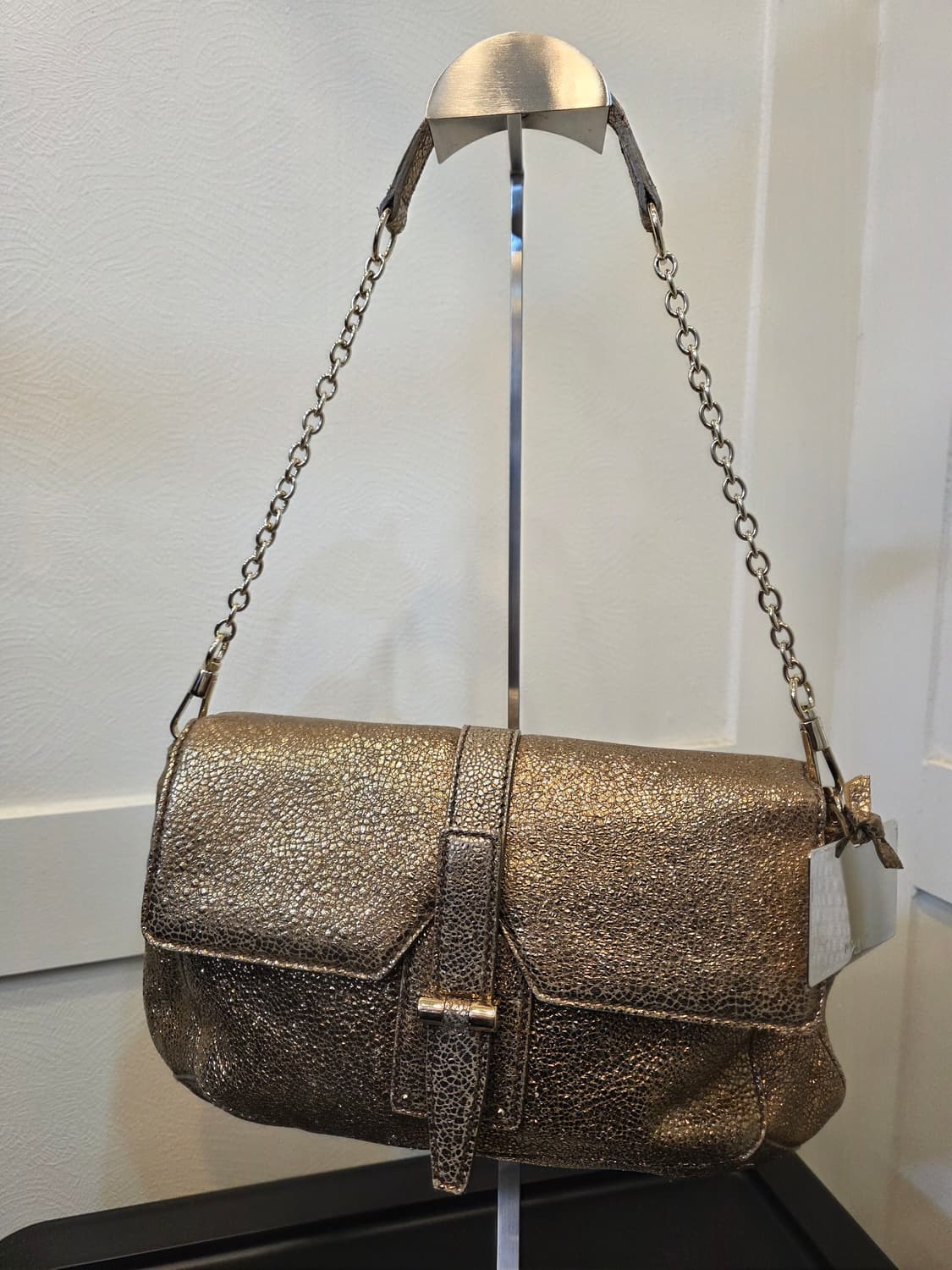생로랑 파리 메탈릭 골드가죽 엠마 체인 숄더백 상품이미지1