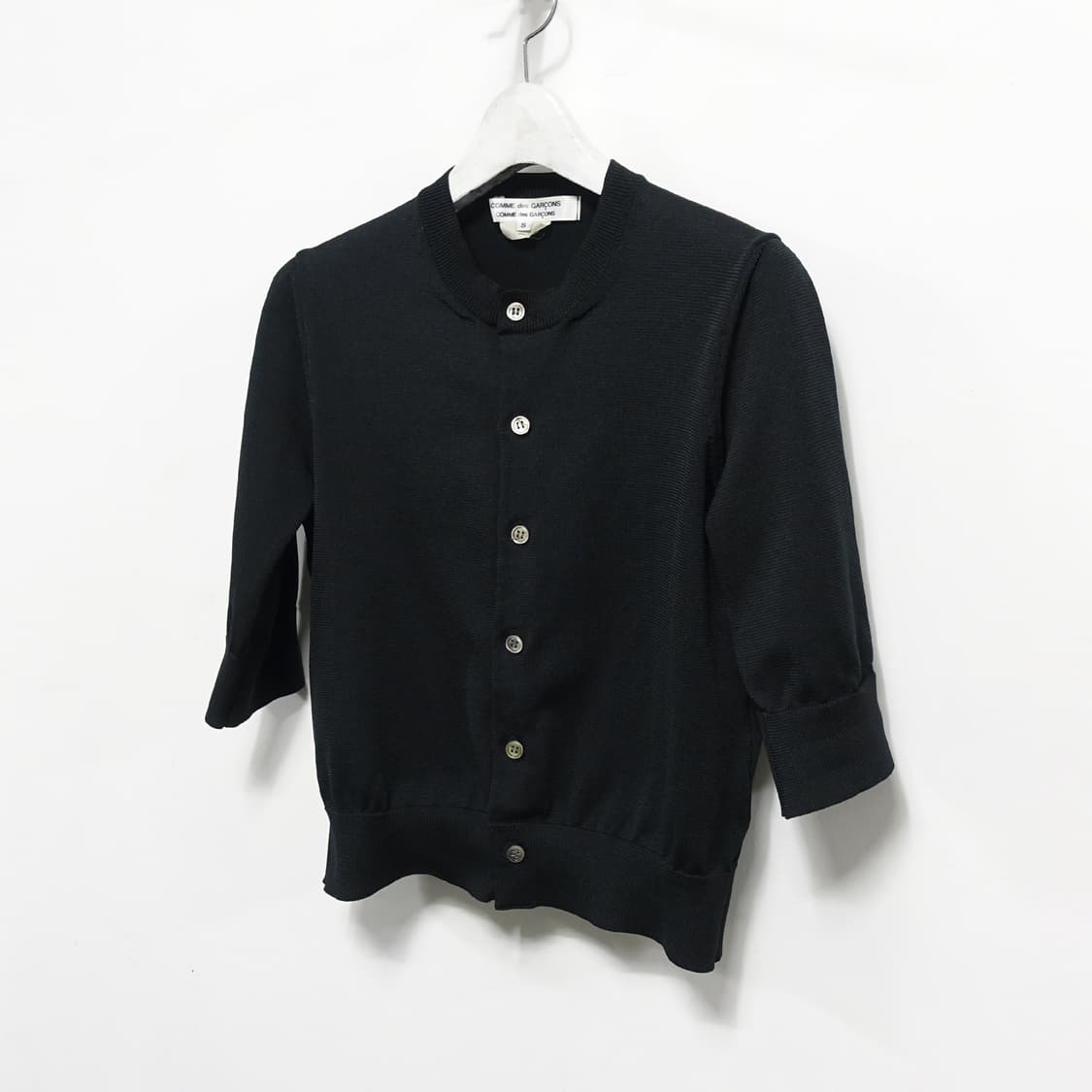 COMMEDESGARCONS 꼼데가르송 하프 슬리브 반팔 니트 가디건 상품이미지5