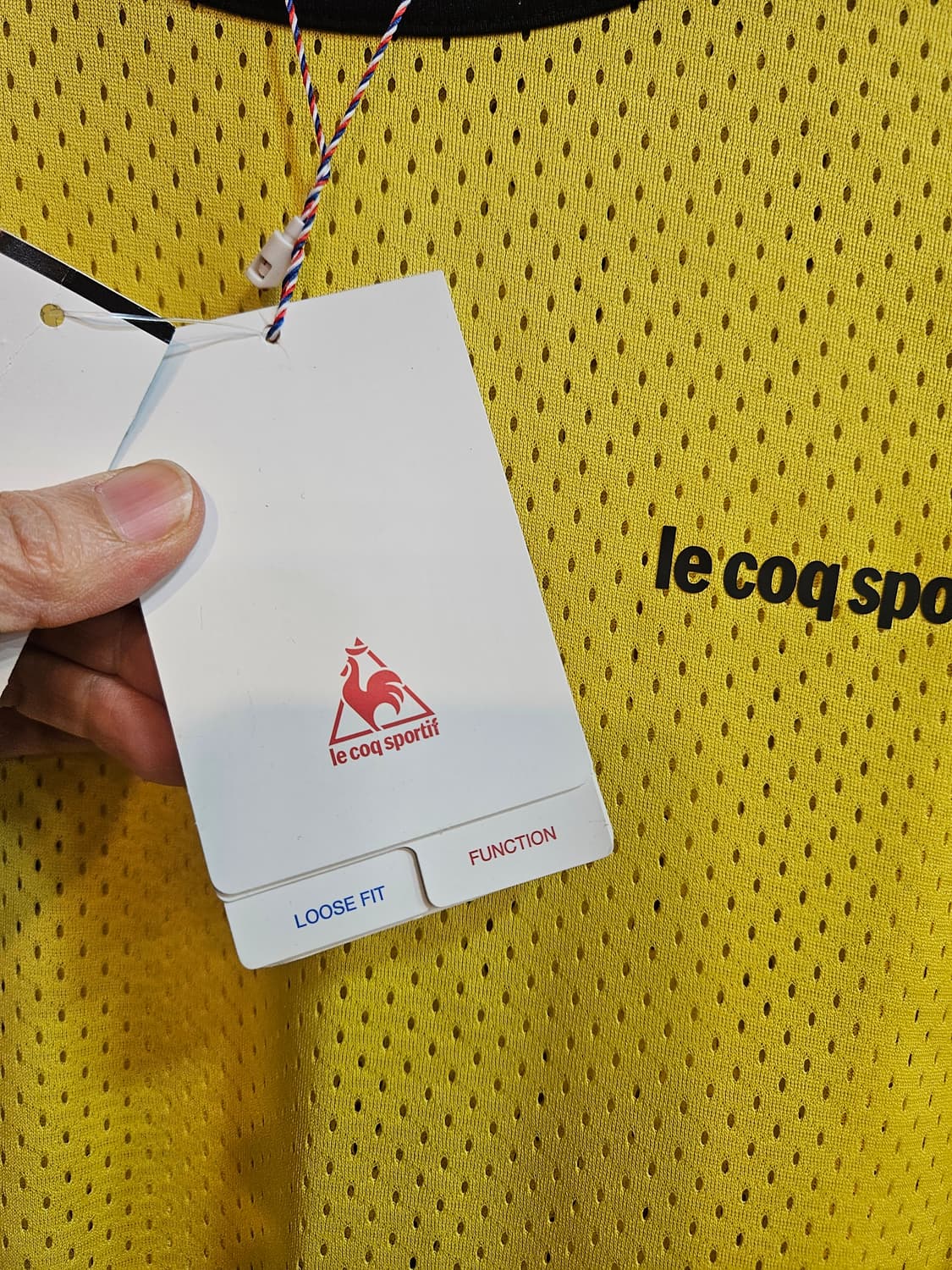 새상품)르꼬끄 스포츠 옐로우 민소매 95(M) 상품이미지4