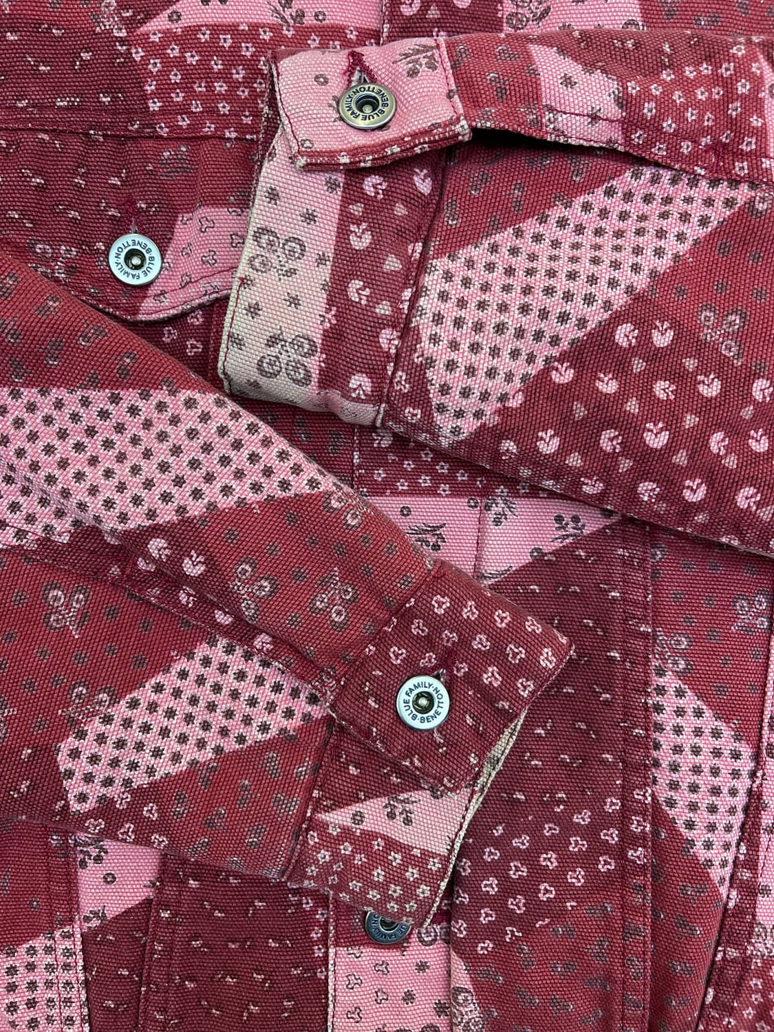 베네통 90s 블루 패밀리 트러커 자켓 상품이미지7