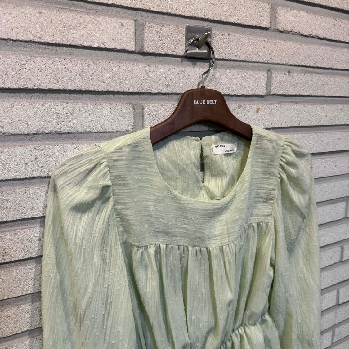 VINTAGE 민트 페블럼 블라우스 상품이미지3