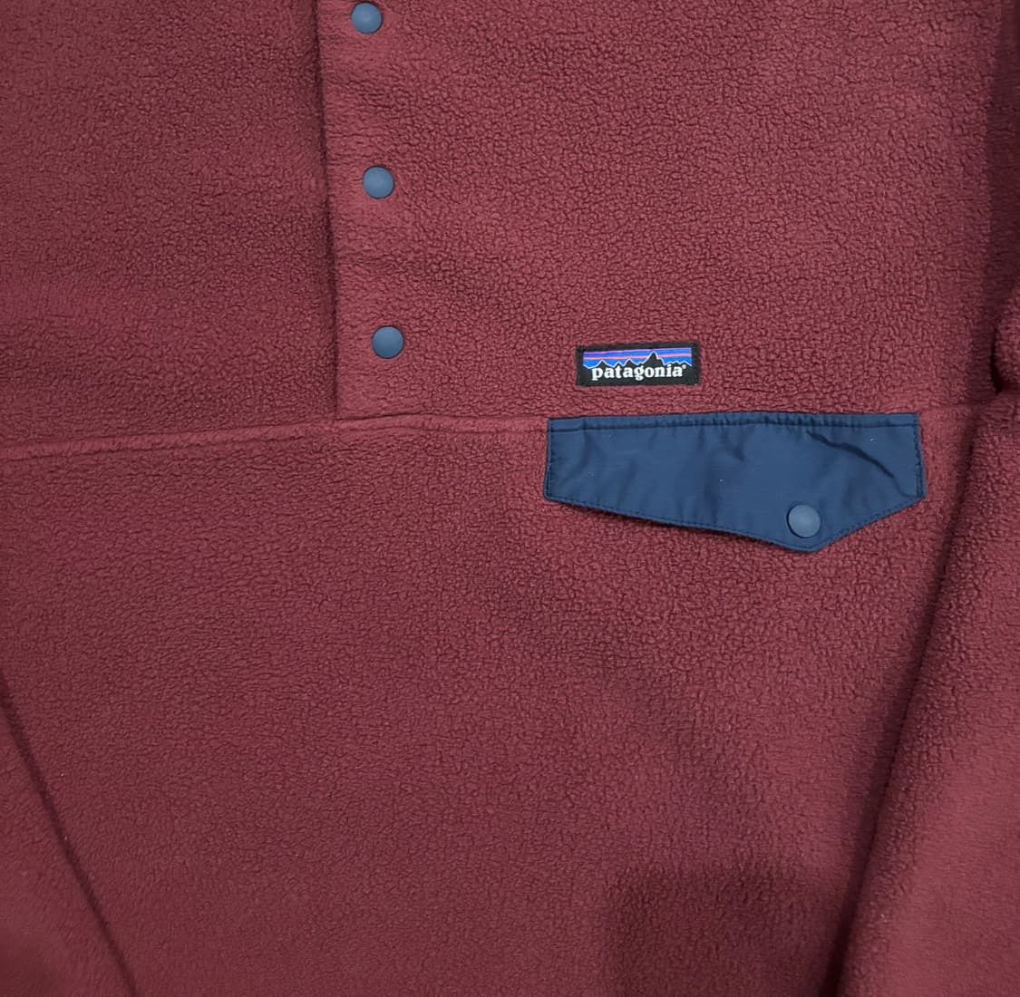 파타고니아 헤비웨이트 신칠라 버건디 L사이즈 상품이미지4