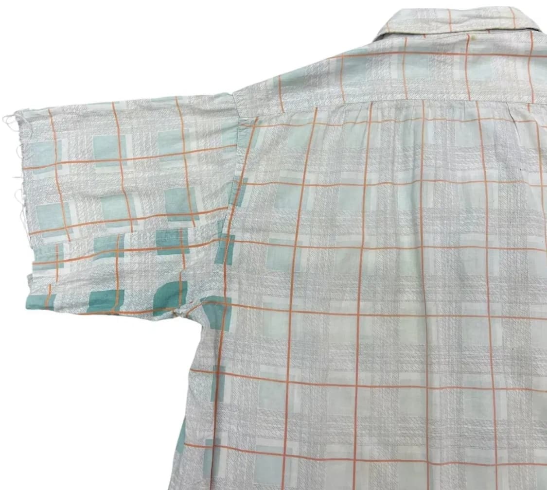 40년대 빈티지 USA 선페이드 셔츠 선페이딩 디스트레스드 상품이미지10