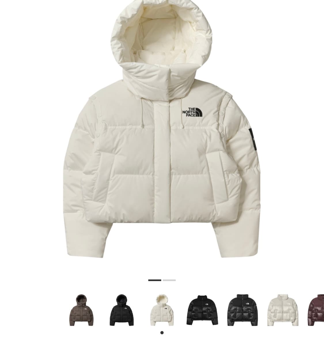 노스페이스 노벨티 눕시 디테쳐블 다운자켓 상품이미지3