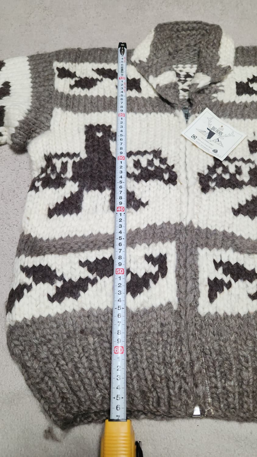 Canada made 독수리 코위찬 니트 스웨터 집업 상품이미지7