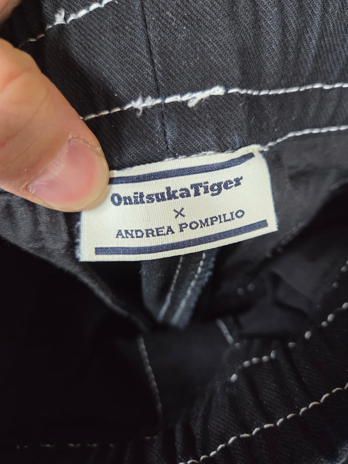 오니츠카타이거 안드레아 폼필리오 스티치 코튼 팬츠 xl 상품이미지4