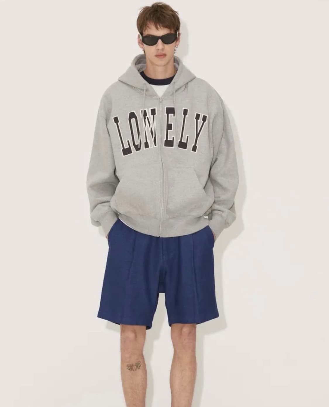 NOBANT 노앙 론리 기모 후드집업 자켓 L 그레이 상품이미지5