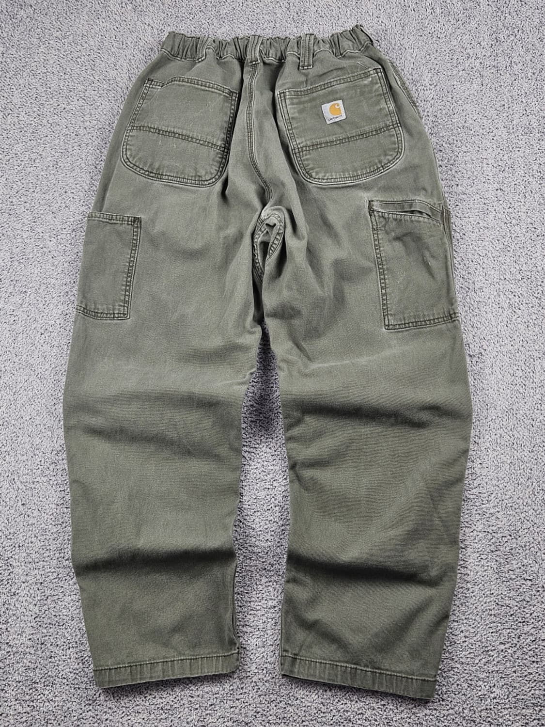 칼하트 캔버스 더블니 밴딩 커스텀 워크 팬츠 (40X30)/ 10231 상품이미지4