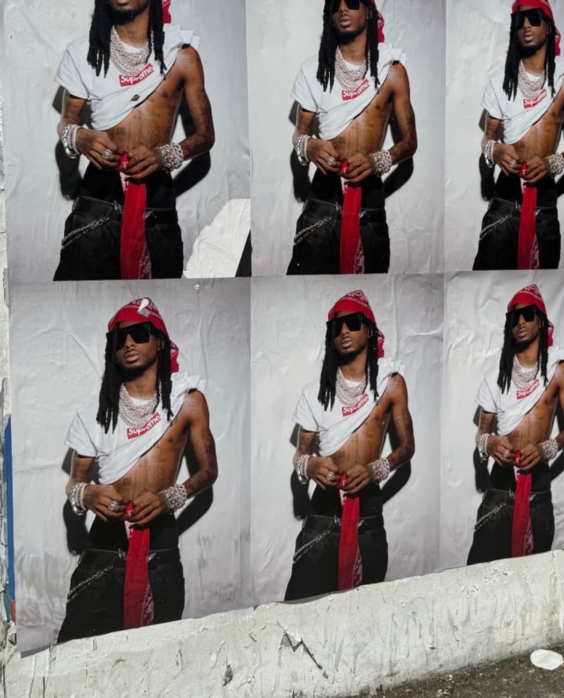 Supreme Playboi Carti T-shirt Black [M] 상품이미지2