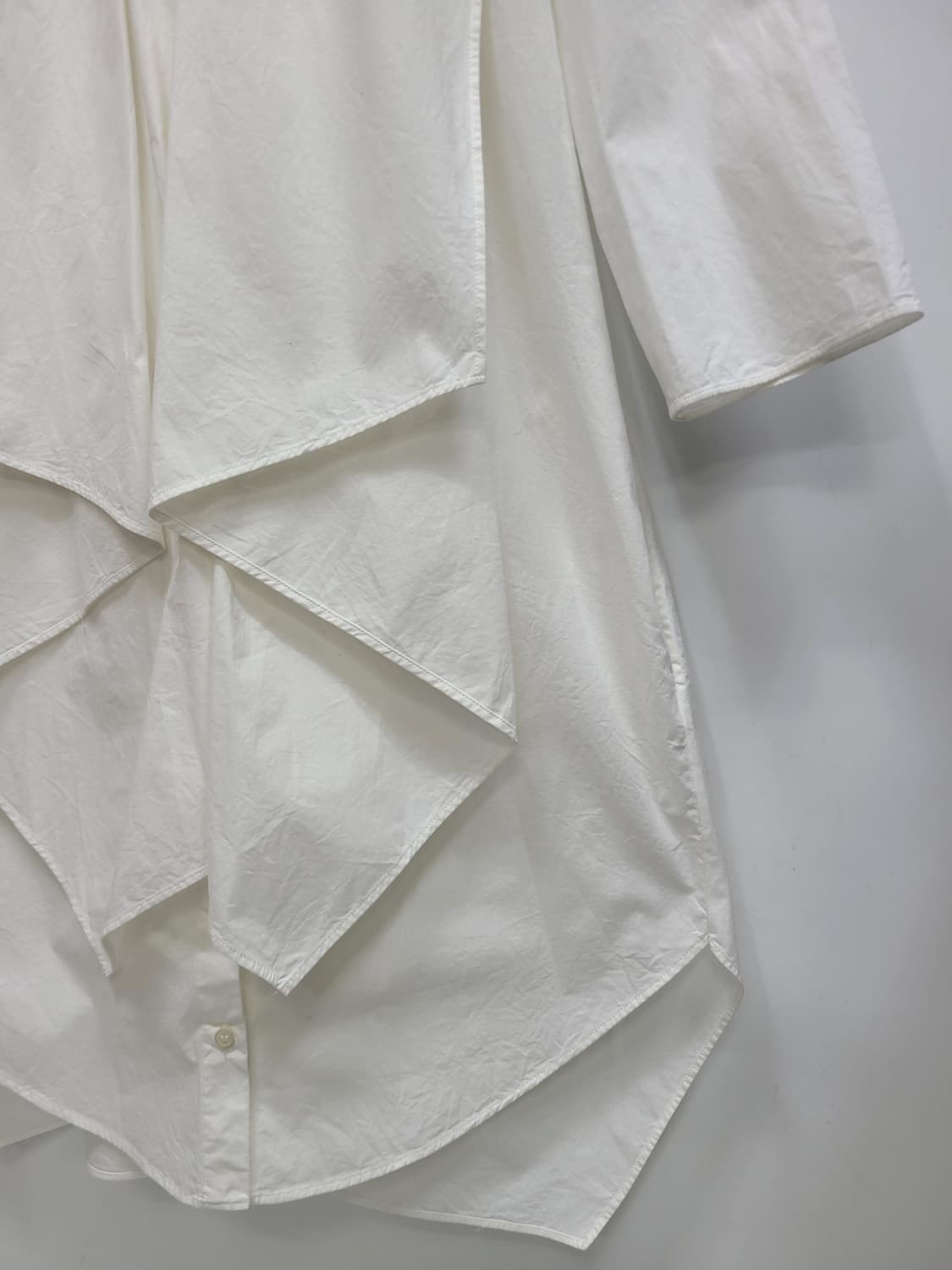 COS 코스 드레이프 코튼 셔츠 드레스 / 여 165-84A 화이트
 상품이미지3