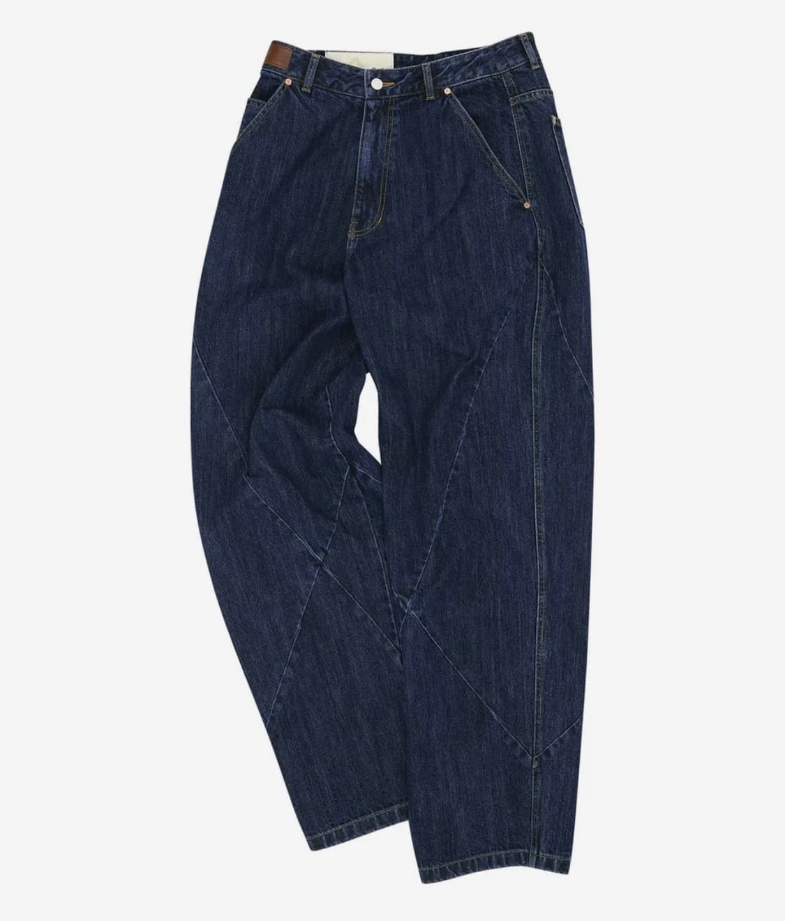 앤더슨벨 데님 팬츠 휴즈 보이 와이드 레그 진 상품이미지1