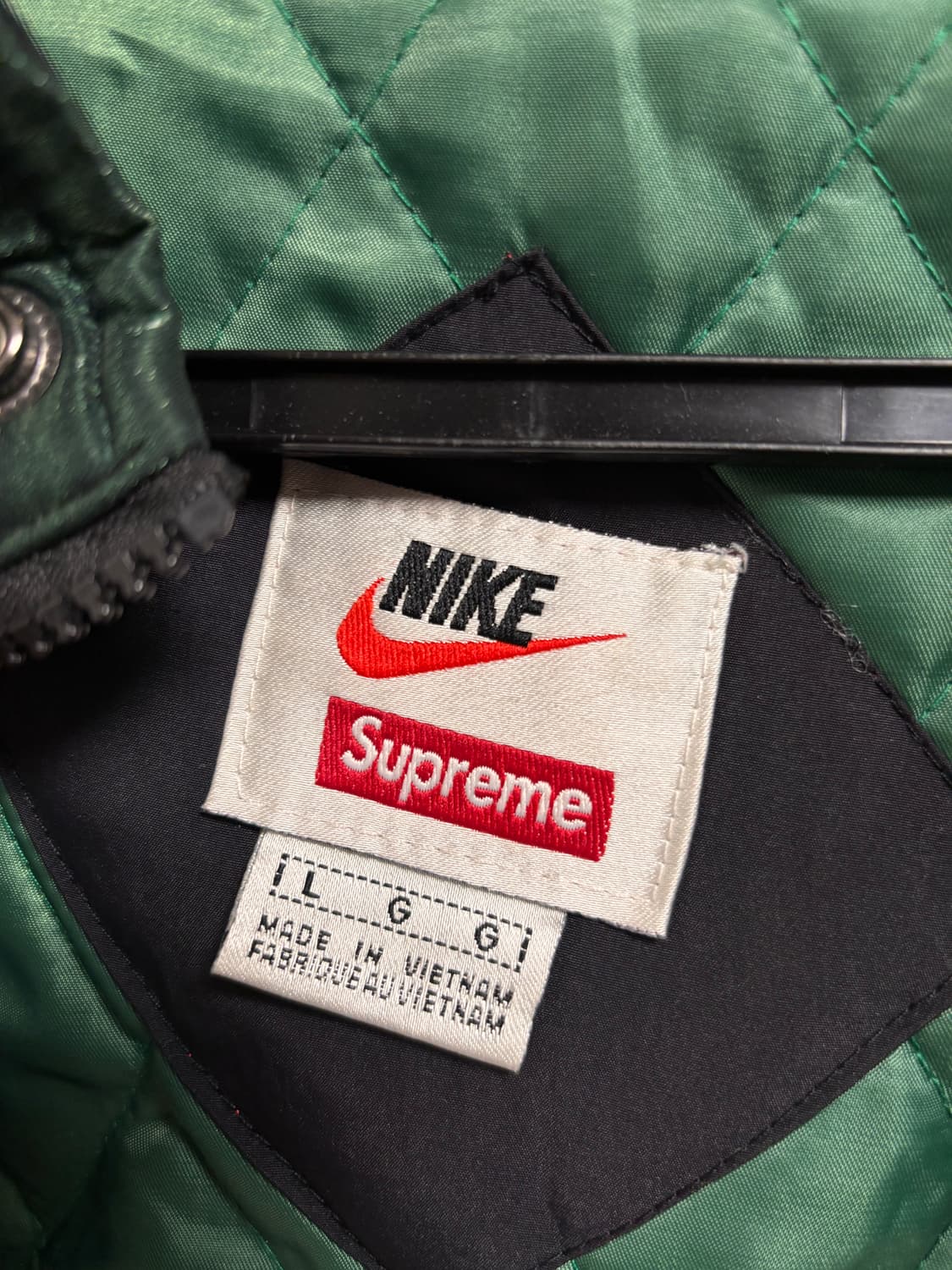 [L]슈프림 x 나이키 후드 스포츠 자켓 그린 - 19SS 상품이미지6