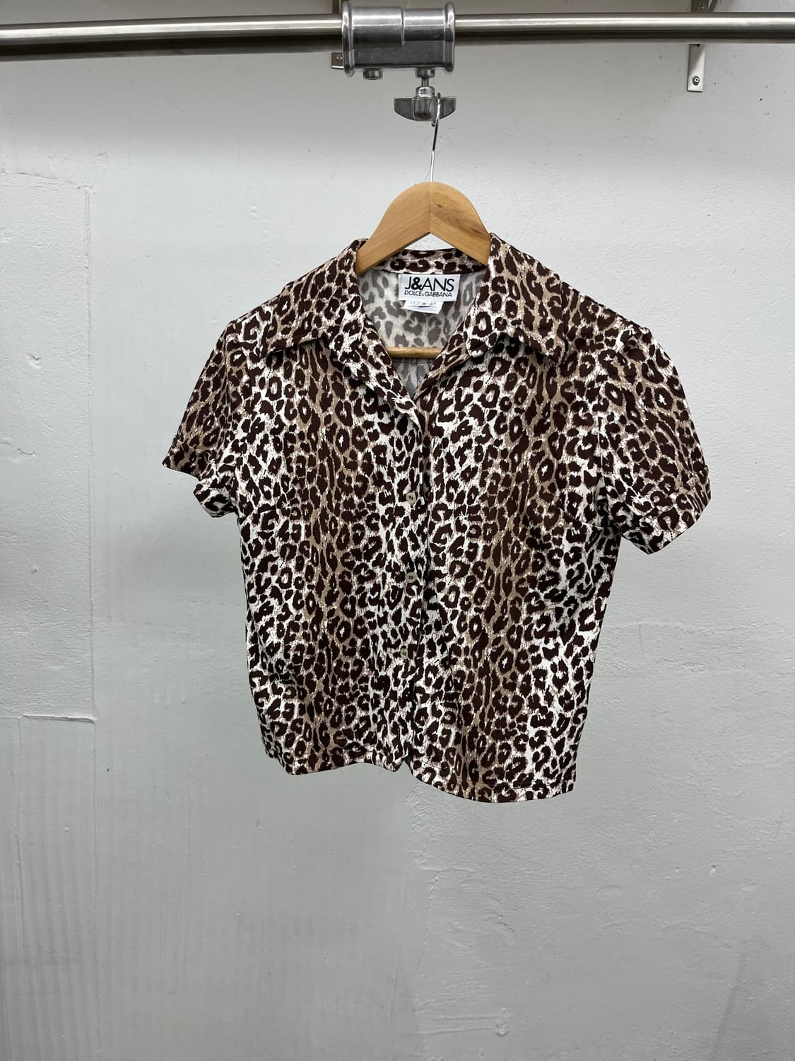 ~66) DOLCE & GABBANA 호피 반팔 셔츠 상품이미지1