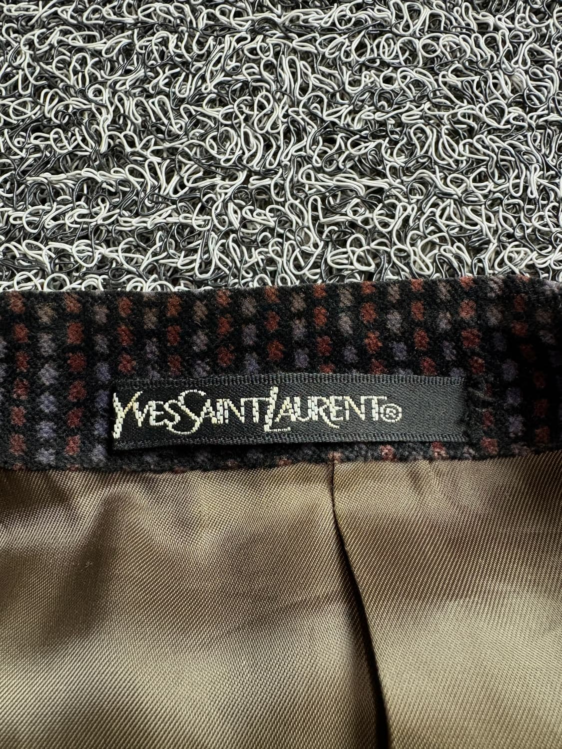 90s YSL 입생로랑 아카이브 스트라이프 벨벳 블레이져 3667 상품이미지3