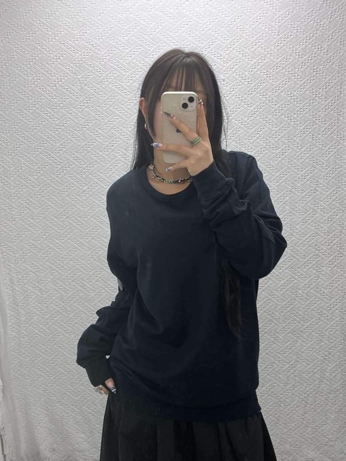 씨피컴퍼니 빈티지 모던시크 와펜 롱슬리브 맨투맨 100 C07801 상품이미지2