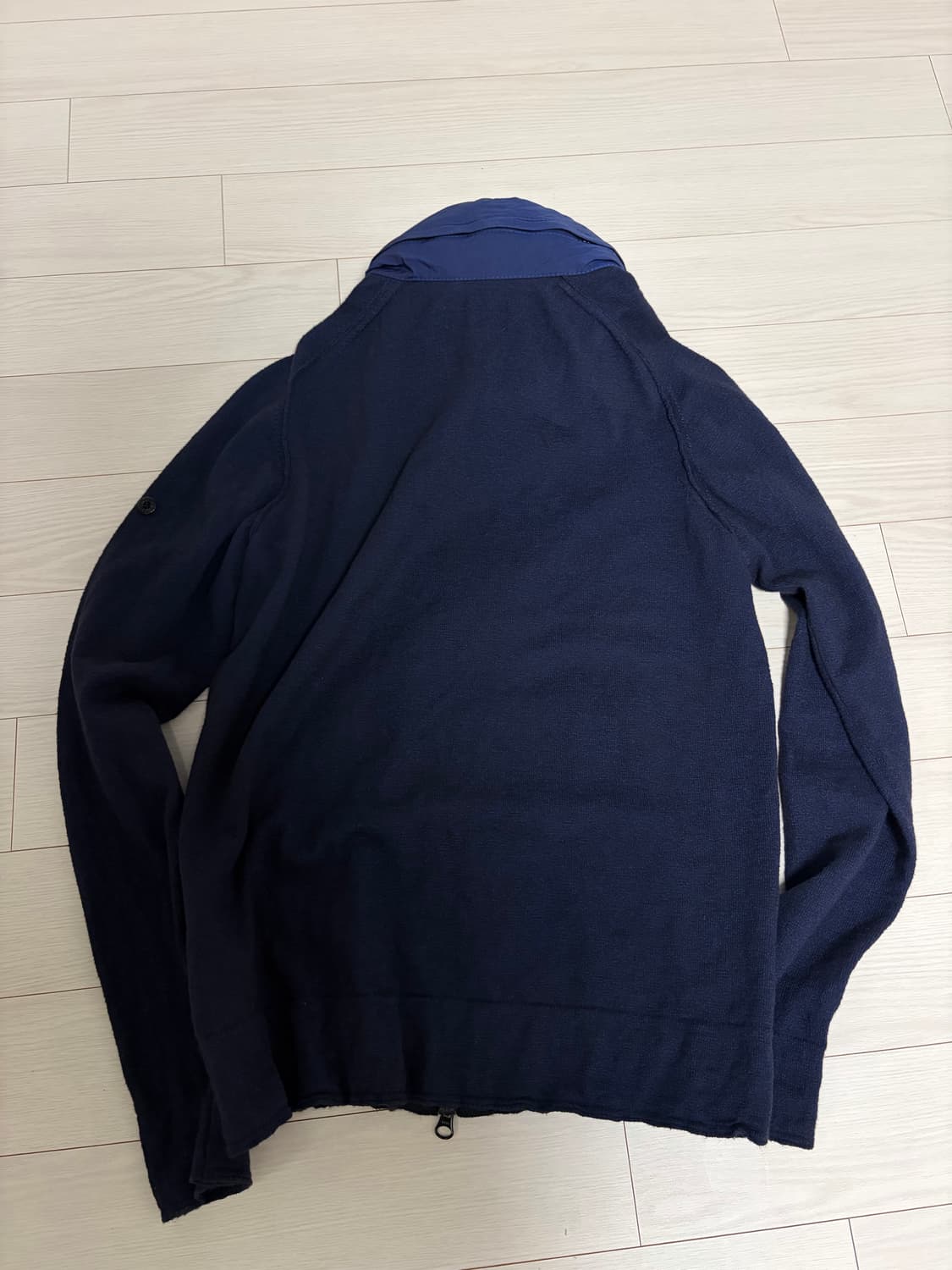 스톤아일랜드 나일론 후드 니트 집업 상품이미지2