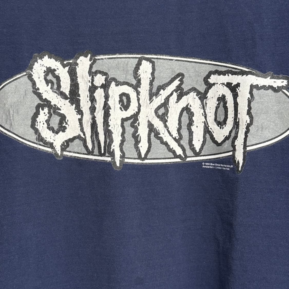 [XL] 90‘s 슬립낫 밴드 티셔츠 네이비 (Slipknot) 상품이미지2