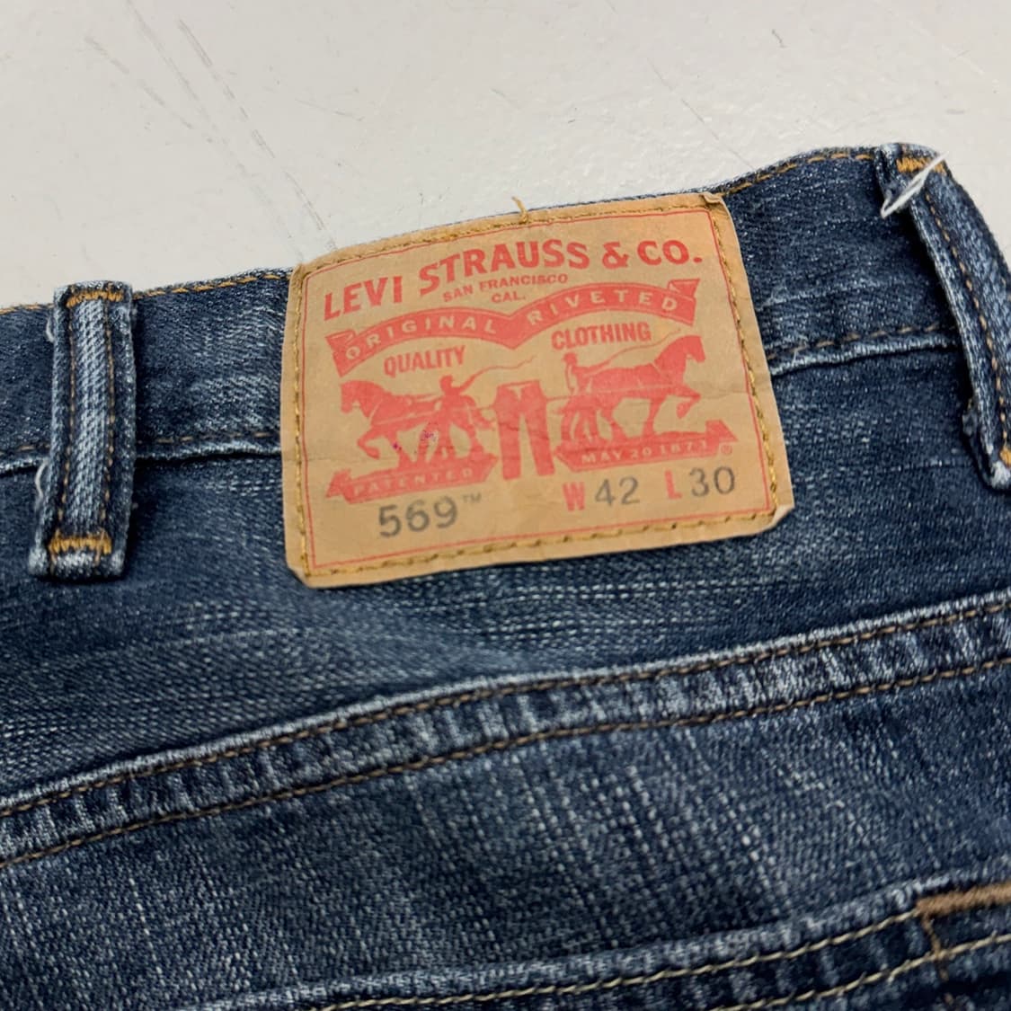 리바이스 569 새깅 워싱 스케이터 와이드 데님팬츠 상품이미지6