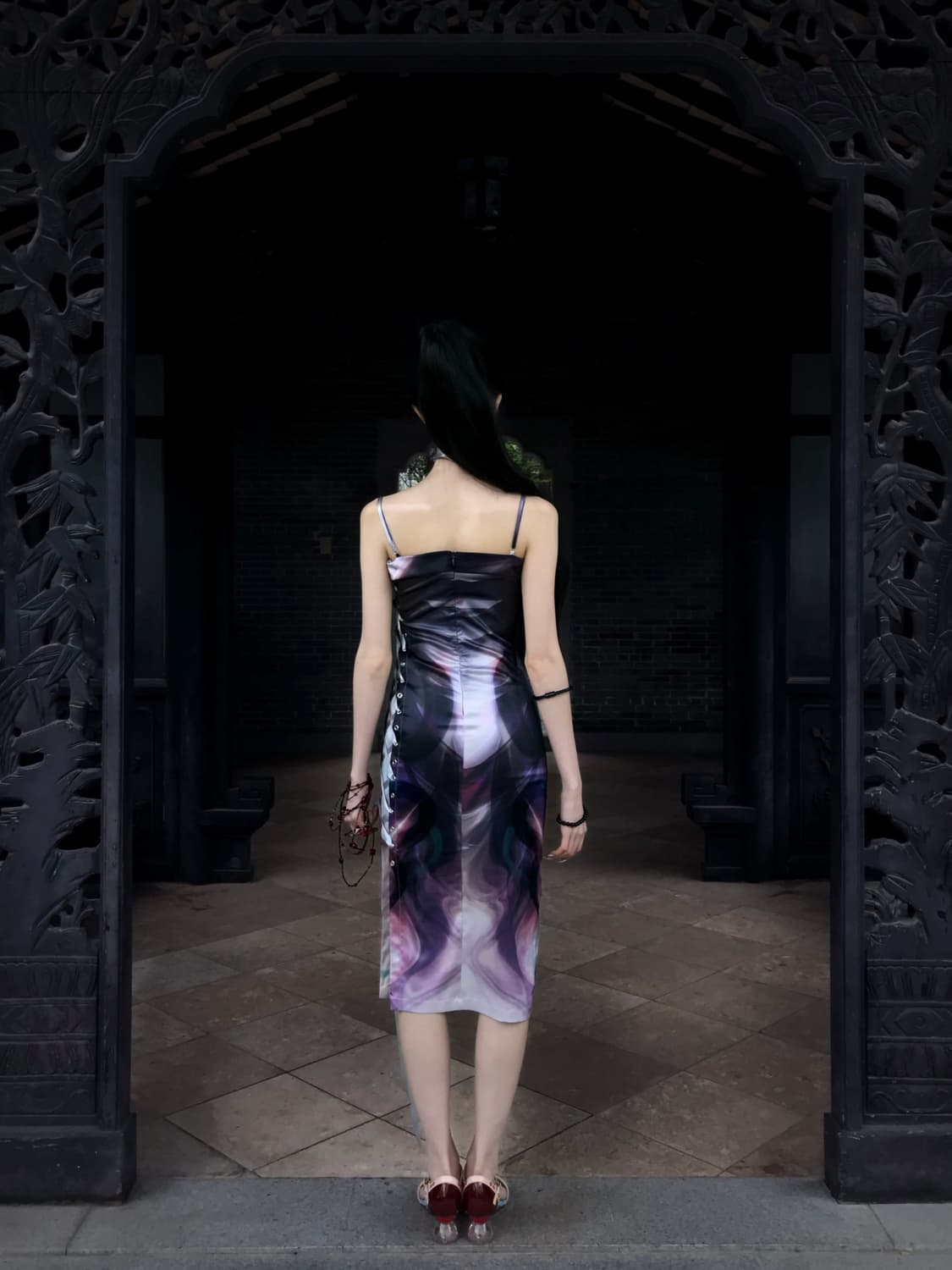 [pre-order] XINLIE PRINTING CORSET DRESS 상품이미지9
