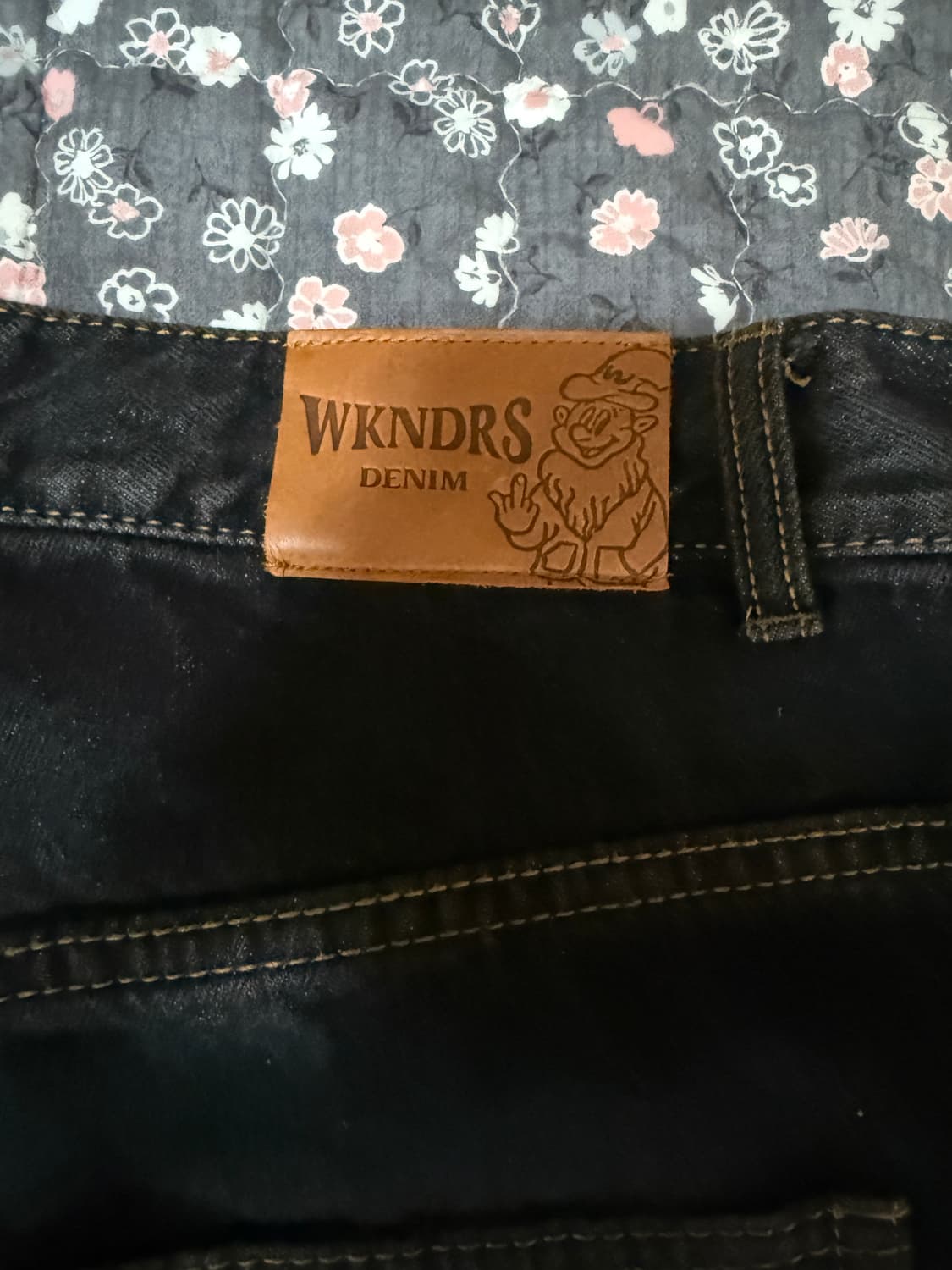 위캔더스 드워프 데님 팬츠 블랙 상품이미지7