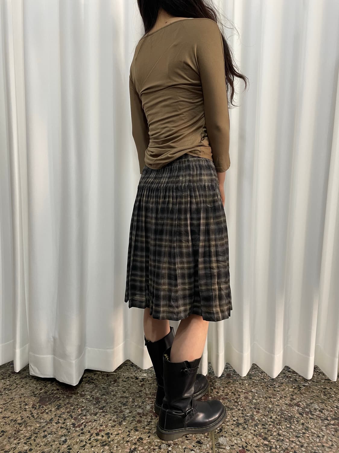 wrap buckle pleats skirt 상품이미지4