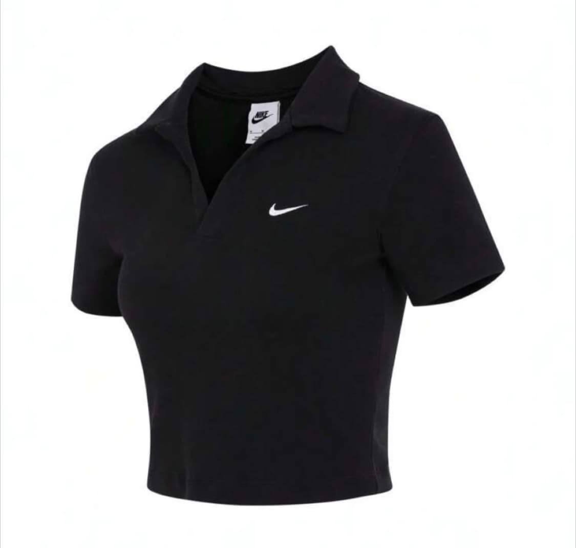 나이키 에센셜 여성 반팔 폴로 탑 상품이미지1