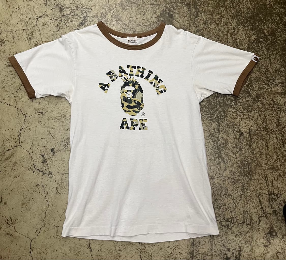 00s bape x kaws 링거티셔츠 상품이미지1
